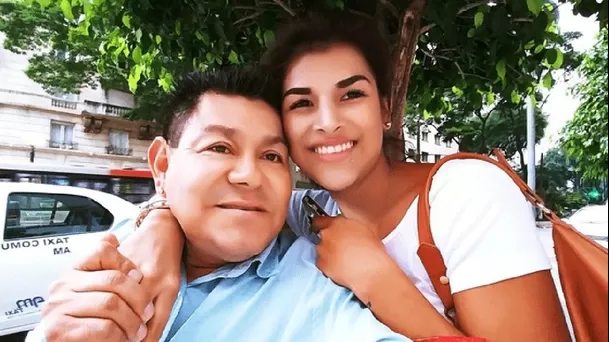 Jhazmin Gutarra es la esposa de Dilbert Aguilar y madre de su última hija. Fuente: Facebook