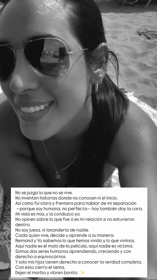 El mensaje de Lilia Moretti, esposa de Reimond Manco, a quienes critican su presunta reconciliación con el exfutbolista / Instagram