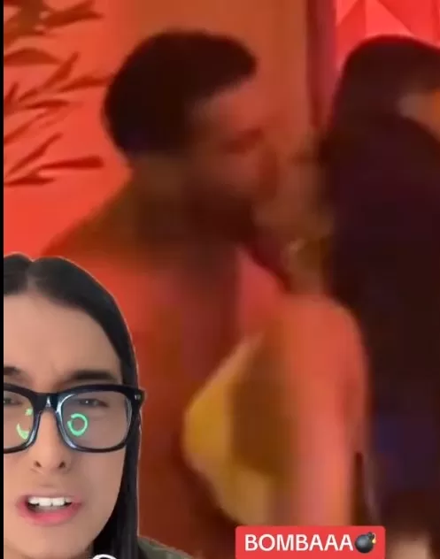 Daniela Núñez Dodero fue captada en Colombia bailando muy cercana a Vittorio De Carlo/Foto: TikTok