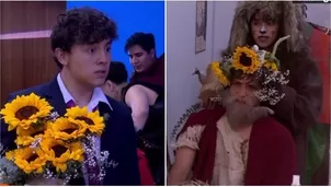 Estiven destroza un macetero de girasoles en la cabeza de Eduardo / AméricaTV
