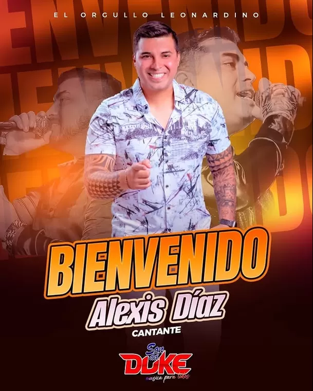 Alexis Díaz nuevo jale de Son del Duke/ Instagram Alexis Díaz nuevo jale de Son del Duke/ Instagram