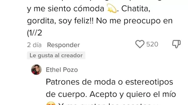 Respuesta de Ethel Pozo