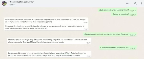 Declaraciones en exclusivaa de Eugenia Schlatter para la web de América Noticias/Foto: WhatsApp