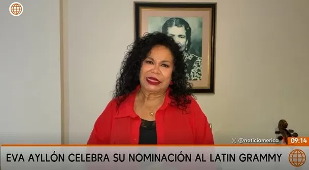 Eva Ayllón celebra nominación al Latin Grammy / Captura Eva Ayllón celebra nominación al Latin Grammy / Captura