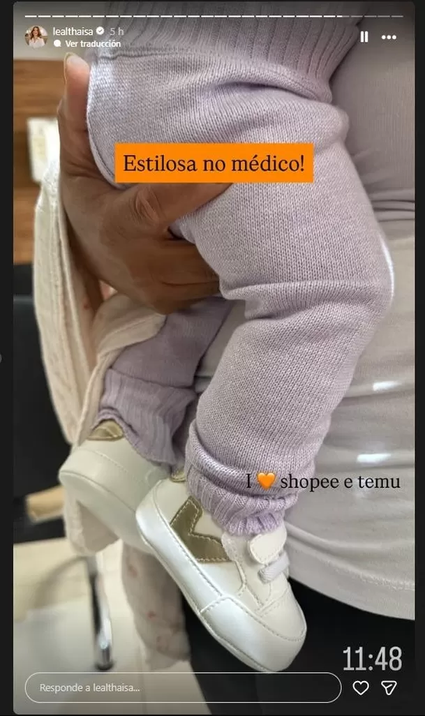 La ex de Paolo Guerrero, Thaisa Leal, derritió las redes al mostrar un tierno momento con su hija Elisa. Foto: Instagram