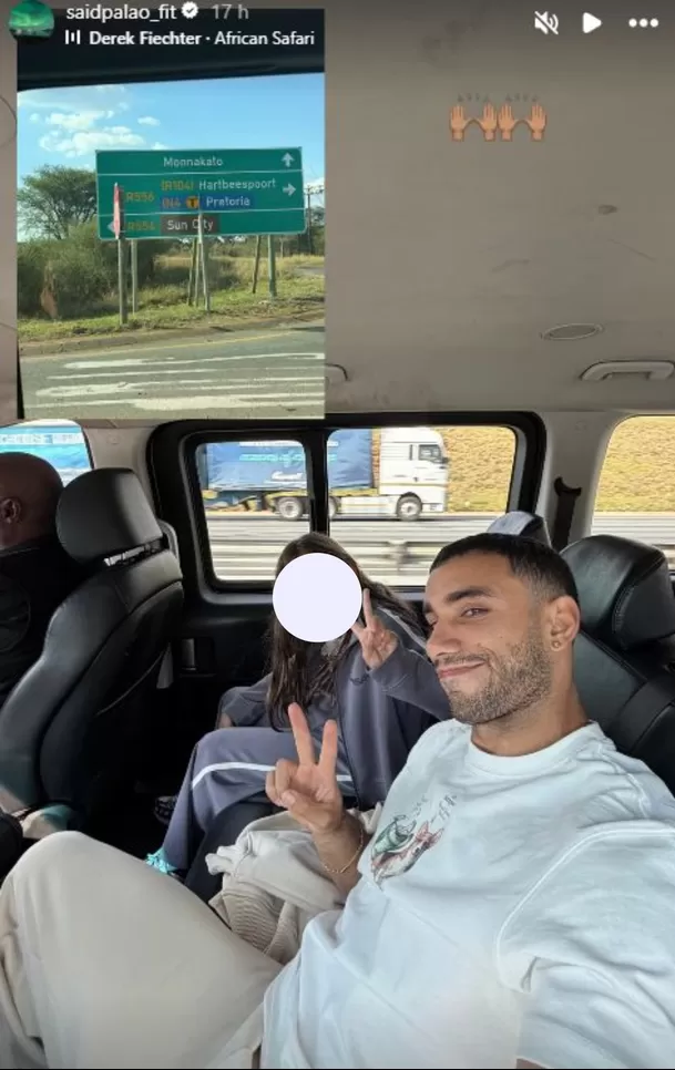 Caetana y Said Palao disfrutaron así de su primer día en África / Instagram Caetana y Said Palao disfrutaron así de su primer día en África / Instagram