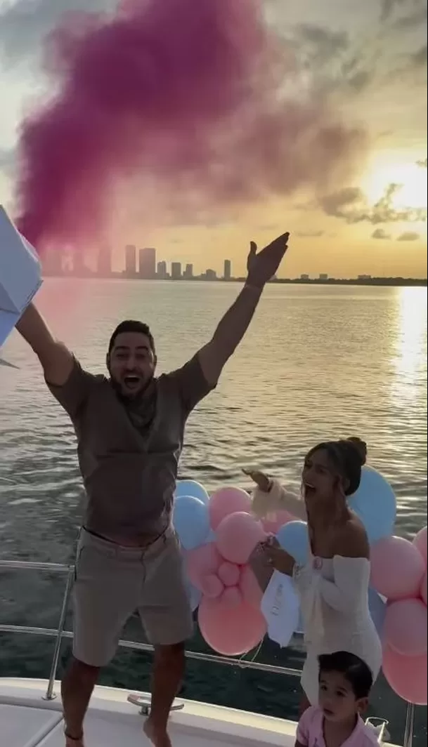 Frank Dello Russo se emocionó al saber el sexo de su segundo bebé con Kristelle / Instagram