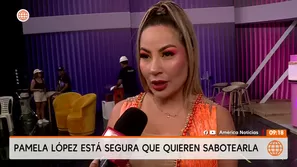 La influencer señaló que su examiga Selena Cucat estaría jugando en pared con su expareja Christian Cueva. Video: América TV