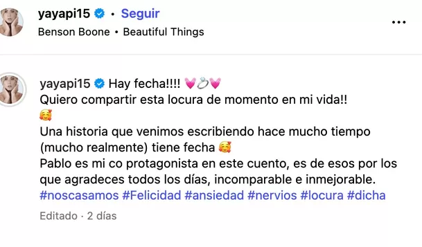 Yamila Piñero reapareció en redes con el importante anuncio. Foto: Instagram Yamila Piñero reapareció en redes con el importante anuncio. Foto: Instagram