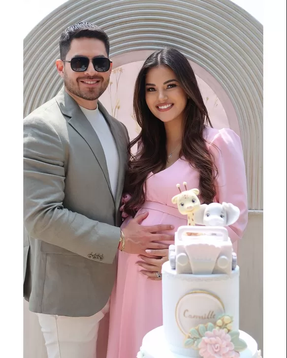 Prissila Howard y su esposo Diego Vílchez celebraron baby shower / Instagram