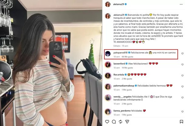 En febrero, Alessandra Lama contó que vivió momentos complicados en su embarazo / IG: @alelama29