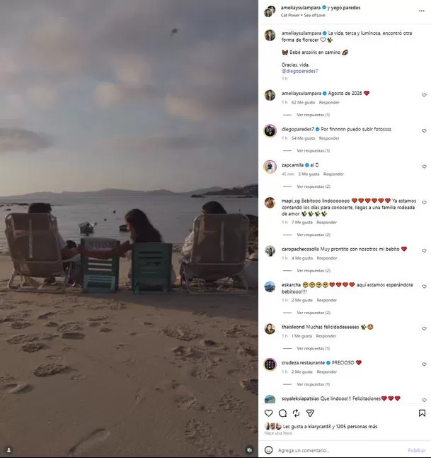 Exesposa de Renato Tapia anuncia embarazo con tierno video y revela al padre de su bebé / IG: ameliaysulampara Exesposa de Renato Tapia anuncia embarazo con tierno video y revela al padre de su bebé / IG: ameliaysulampara