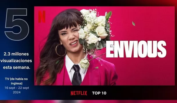 'Envidiosa' se estrenó con éxito en Netflix 