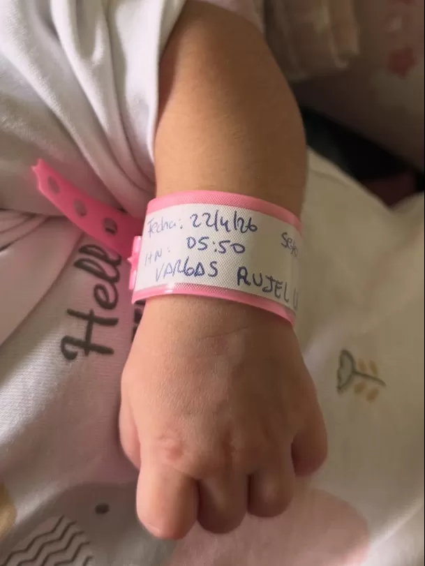 La pequeña bebé de Arlette Rujel nació el 22 de abril / Instagram