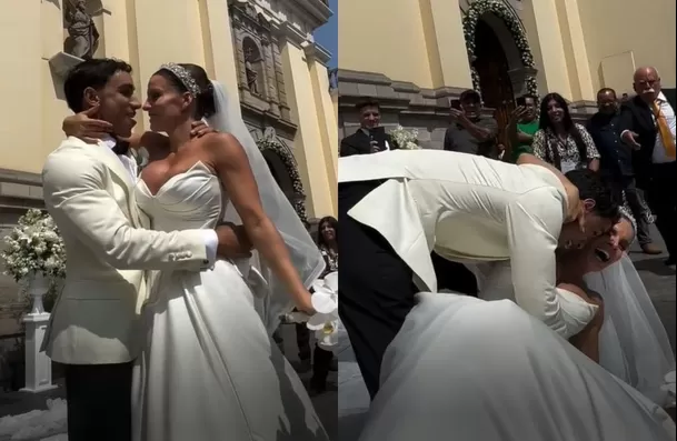 Alejandra Baigorria sufrió caída tras casarse por la iglesia con Said Palao / Instagram Alejandra Baigorria sufrió caída tras casarse por la iglesia con Said Palao / Instagram