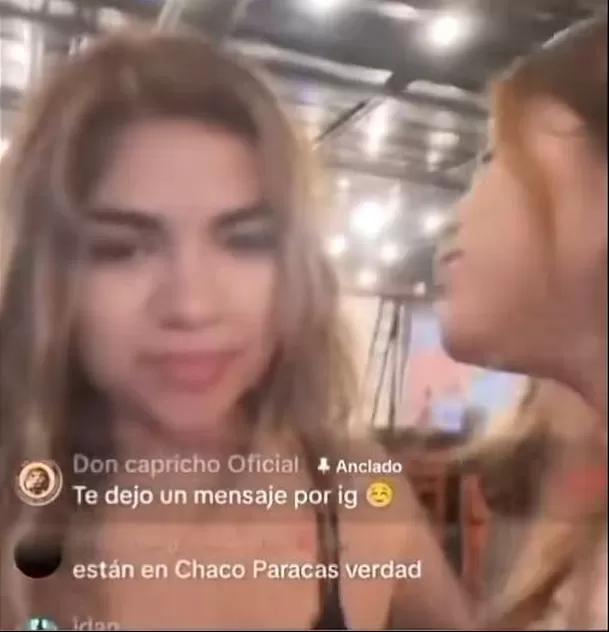 Naldy Saldaña junto a Fiorella Castillo durante un en vivo / TikTok: Informantediario Naldy Saldaña junto a Fiorella Castillo durante un en vivo / TikTok: Informantediario