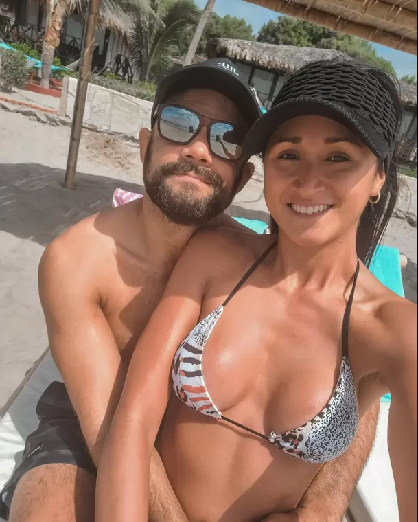 Vivian Baella y su pareja Renzo Carmelino/Foto: Instagram