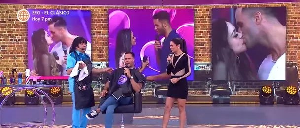 Fabio Agostini fue el invitado de la 'Barbería de la Carlota' en 'Mande Quien Mande' / Foto: Mande Quien Mande