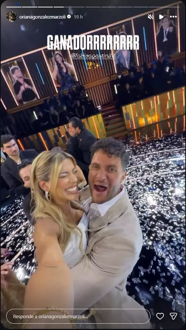 Fabio Agostini y Oriana Marzoli protagonizan emotivo reencuentro tras final de reality. Foto: Instagram @orianagonzalezmarzoli Fabio Agostini y Oriana Marzoli protagonizan emotivo reencuentro tras final de reality. Foto: Instagram @orianagonzalezmarzoli