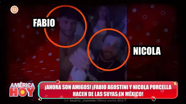 Fabio Agostini y Nicola Porcella juntos en México / Instagram