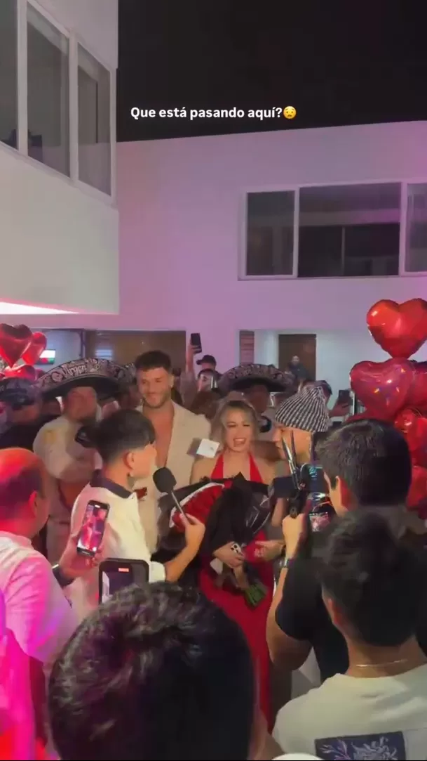 Fabio Agostini emocionó a Mayra Goñi con romántica sorpresa / Instagram