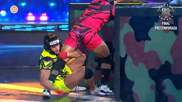 Fabio Agostini tuvo fuerte enfrentamiento con Leandro hasta en el suelo. Fuente: AméricaTV Fabio Agostini tuvo fuerte enfrentamiento con Leandro hasta en el suelo. Fuente: AméricaTV
