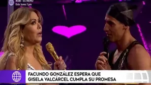 Facundo González espera que Gisela Valcárcel cumpla promesa