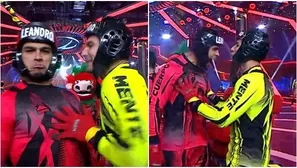 Facundo González ‘pechó’ a Leandro por burlarse de Said Palao. Fuente: AméricaTV