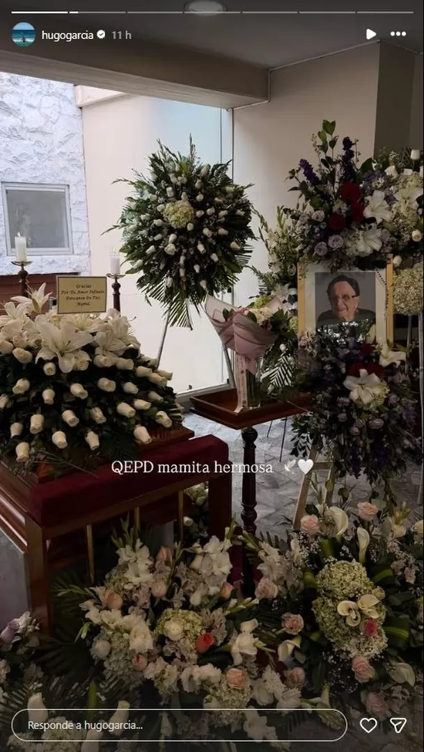 Hugo García comunicó en redes sociales la muerte de su abuelita Bertha y compartió un emotivo mensaje de despedida