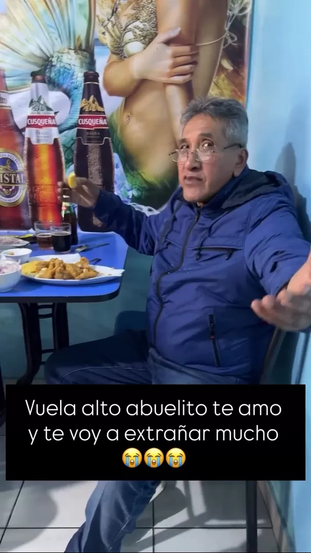 La despedida de Paul Michael a su abuelo don Néstor / Captura