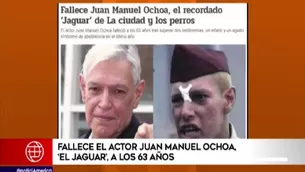 Falleció el actor Juan Manuel Ochoa, el “Jaguar” de la cinta “La ciudad y los perros”. Video: América