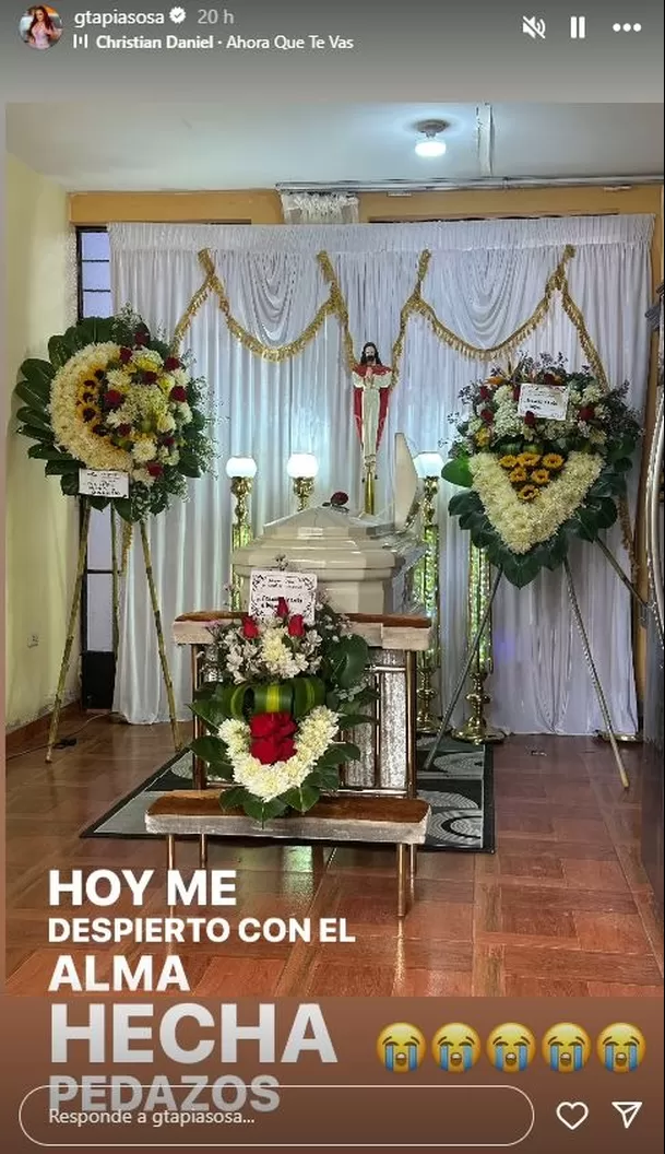 El velorio de la mamá de Génesis Tapia / Captura