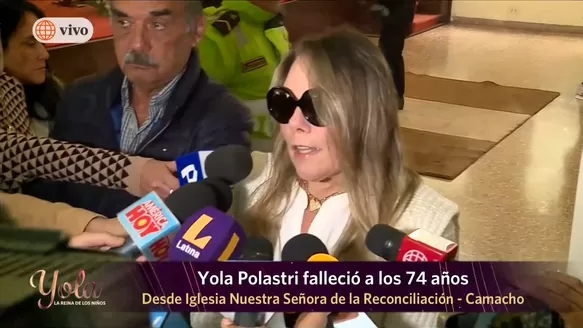 Danitza Pavlich, sobrina de Yola Polastri aseguró que su muerte fue muy tranquila y en paz/Foto: América Televisión