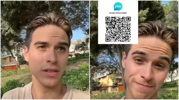 Brando Gallesi contó que atraviesa un difícil momento económico y compartió su QR / TikTok