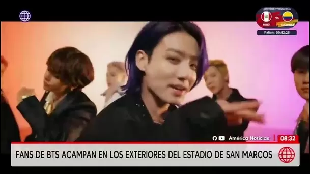 Fans de BTS ya acampan afuera del Estadio San Marcos a pocos días de los tres conciertos/ América TV