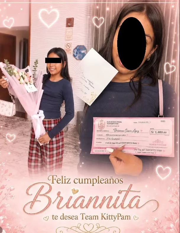 Las integrantes del club de fans Team KittyPam sorprendieron a Brianna, la hija mayor de Christian Cueva y Pamela López por su cumpleaños Video: Instagram @pamelalopezteam Las integrantes del club de fans Team KittyPam sorprendieron a Brianna, la hija mayor de Christian Cueva y Pamela López por su cumpleaños Video: Instagram @pamelalopezteam