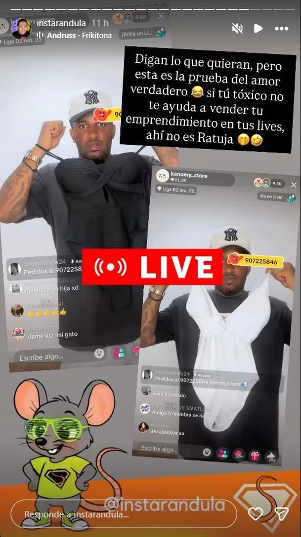 Jefferson Farfán apareció en TikTok vendiendo ropa. Foto: Instarándula Jefferson Farfán apareció en TikTok vendiendo ropa. Foto: Instarándula