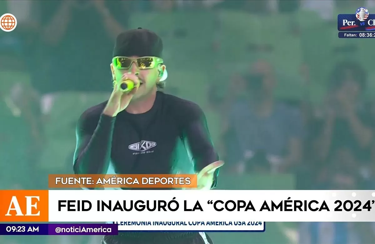 Ferxxo cantó 'Luna' en la inauguración de la Copa América 2024 