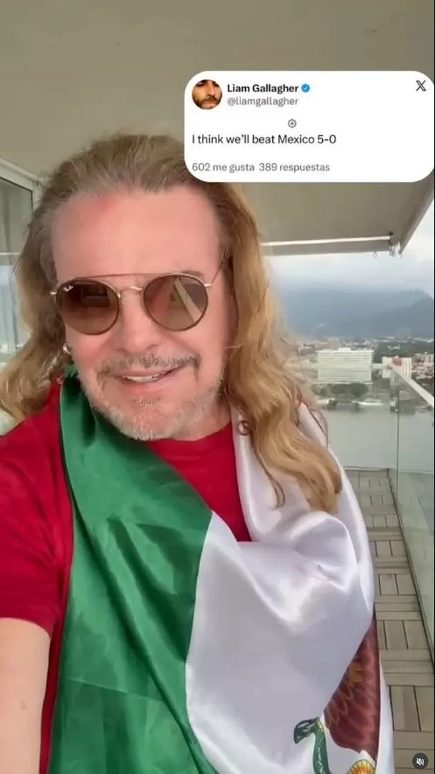 Fher de Maná enfrenta a Liam Gallagher por humillar a México con pronóstico del Mundial /  IG:manaoficial