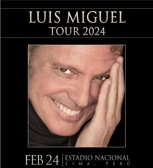 Luis Miguel dará concierto en el Estadio Nacional el 24 de febrero del 2024 / Foto: IG Master Live