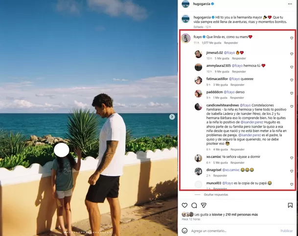 La tía de Alessia Rovegno volvió a demostrarle su apoyo a Hugo García e Isabella Ladera en una publicación por el cumpleaños de la pequeña Mía . Fotob: : video