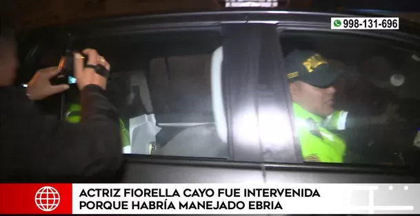 Fiorella Cayo fue trasladada por la Policía para realizarse el dosaje etílico el cual arrojó positivo/Foto: América Noticias