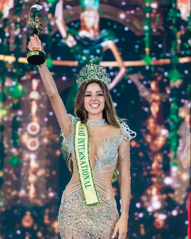 Luciana Fuster se coronó como Miss Grand International 2023. Fuente: Instagram