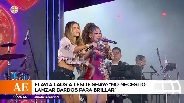 Flavia Laos cantó 'Cuatro mentiras' con 'Corazón Serrano' en el coliseo Dibós / América Espectáculos