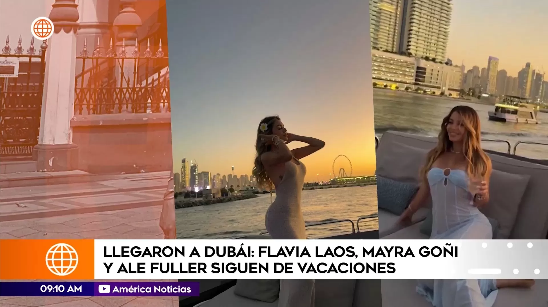 Las actrices e influencers Flavia Laos, Alessandra Fuller y Mayra Goñi llegaron hasta Dubái / Instagram