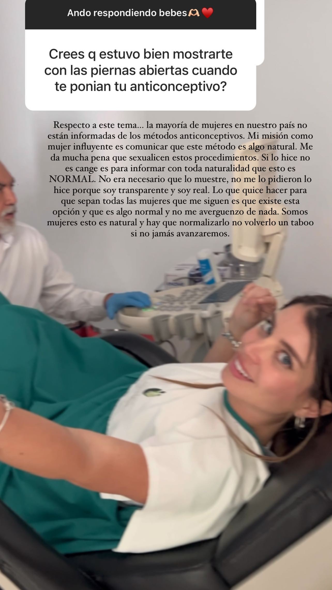 Flavia Laos se defiende tras críticas por mostrar video donde se pone anticonceptivo 