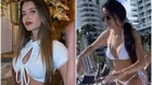 Flavia Laos se ríe de Mayra Goñi por realizar ejercicios en bikini y en la playa