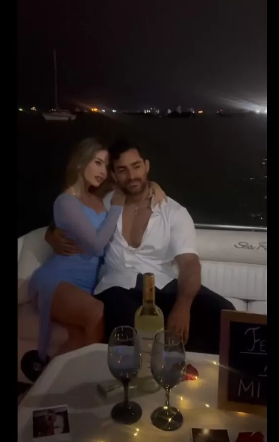 La romántica sorpresa de Flavia Laos en altamar para celebrar su aniversario con Austin Palao/ Foto TikTok Flavia Laos