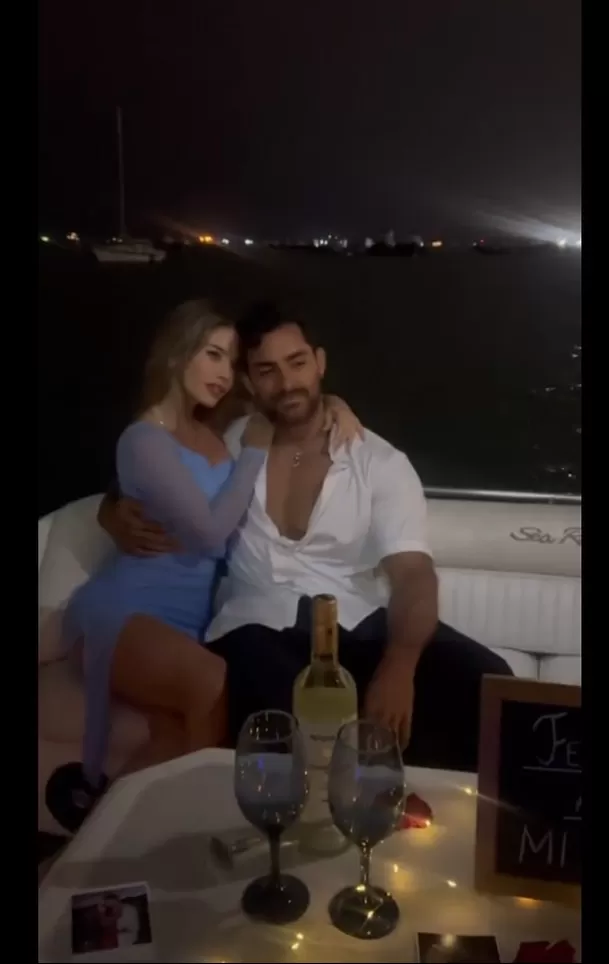 La romántica sorpresa de Flavia Laos en altamar para celebrar su aniversario con Austin Palao/ Foto TikTok Flavia Laos