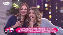 Flavia Laos presentó a su mamá en televisión nacional (Foto: Captura América TV)